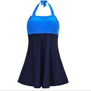 Retro Halter Swimdress